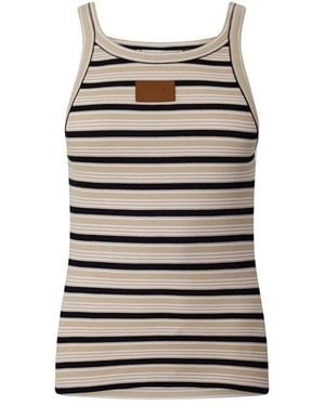 Fendi Stripe Tank Vest - Grey