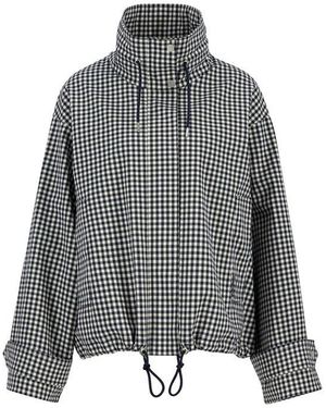 Barbour Bronwyn Gingham Showerproof Jacket - Grey
