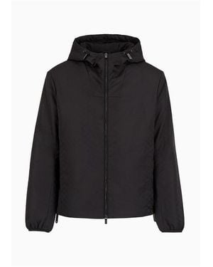 Emporio Armani All Over Eagle Jacket - Black