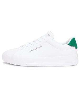 Tommy Hilfiger Court Leather Low Top Trainers - White
