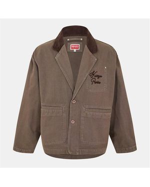 KENZO Workwear Harrington Jacket - Brown