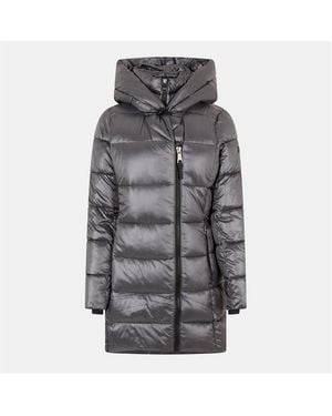 DKNY Shine Medium Puffer Jacket - Grey