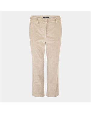 Weekend by Maxmara Tailored Straight Leg Trousers - Natural