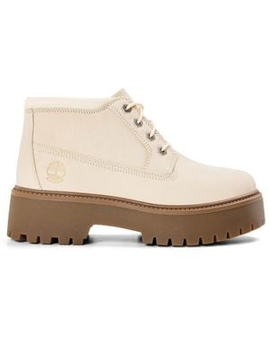 Timberland Mid Lace Up Waterproof Platform Boots - Metallic