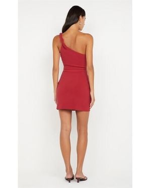 Bec & Bridge Ariven Asym Mini Dress - Red