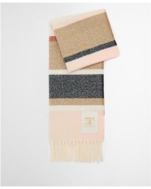 Barbour Paige Striped Scarf - Natural