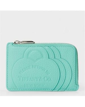Tiffany & Co. Zipped Card Holder - Green