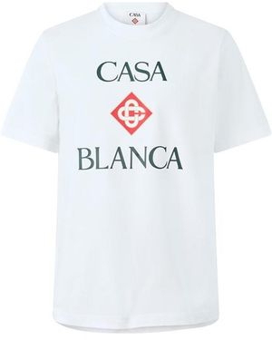 CASABLANCA Casa Front Logo Tee Sn64 - White