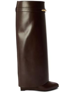 Givenchy Shark Boot Knee High Boots - Brown