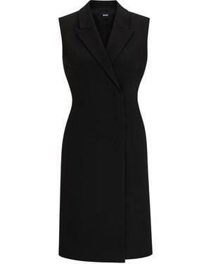 BOSS Dekava Wrap Dress Design - Black