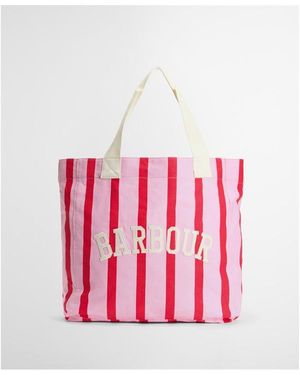 Barbour Emily Stripe Tote Bag - Pink