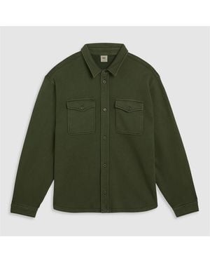 Levi's Bayview Soft Worker Cotton Long-Sleeve Overshirt - Green