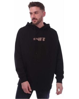 Off-White c/o Virgil Abloh Off Glitz Carlos Long Skate Hoodie - Black