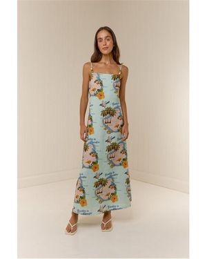 Palm Noosa Palm No Heidi Dress Ld61 - Natural