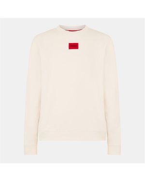 HUGO Diragol Crew-Neck Sweatshirt - White