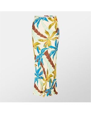 Never Fully Dressed Palm Dorris Skirt - Blue