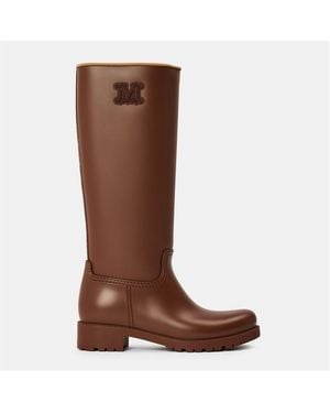 Max Mara Waterproof Wellington Boots - Brown