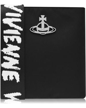 Vivienne Westwood Logo Nylon Tape Crossbody Bag - Black