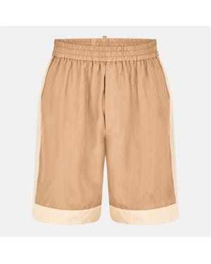 DSquared² Dsq Bowling Woven Tracksuit Shorts - Natural