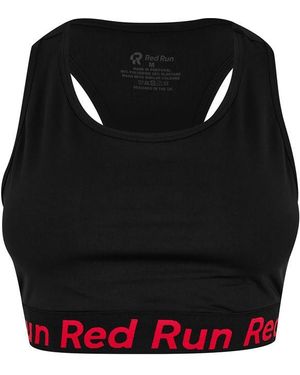 Red Run Low Impact Sports Bra - Black