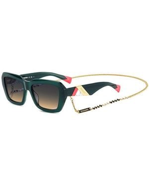 Missoni Rectangular Round Sunglasses - Green