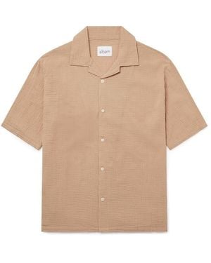 Albam Crinkle Holiday Shirt - Natural