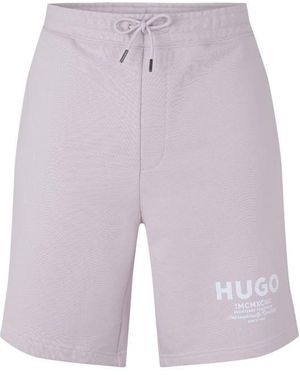 HUGO Soft Jogger Shorts With Logo Detail - Multicolour