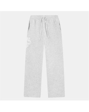 The Couture Club Fluffy Knit Joggers - White