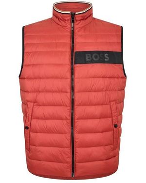 BOSS Darolan Sleeveless Gilet - Red