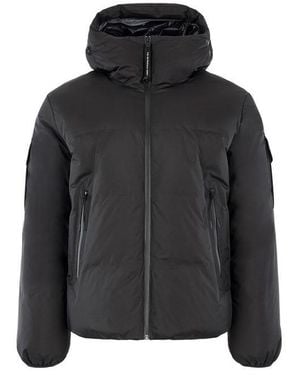 CP COMPANY METROPOLIS Pertex Hooded Medium Puffer Jacket - Black