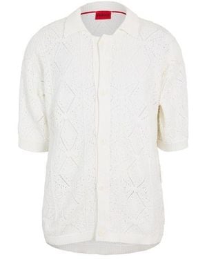 HUGO Sammp Cardigan - White