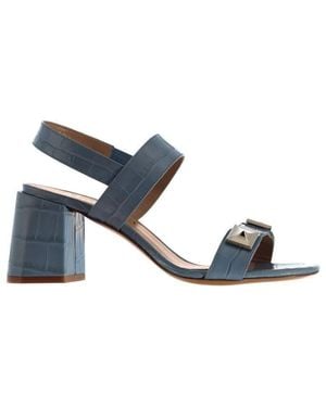 Mulberry Loafer Heel Sandals - Blue