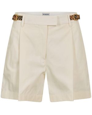 Burberry Tailored Shorts - Natural