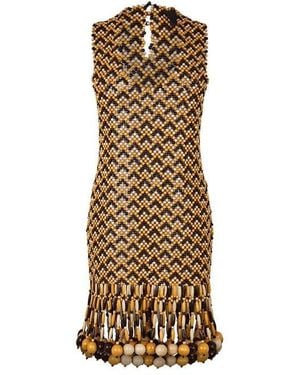 Bottega Veneta Mini Dress - Natural
