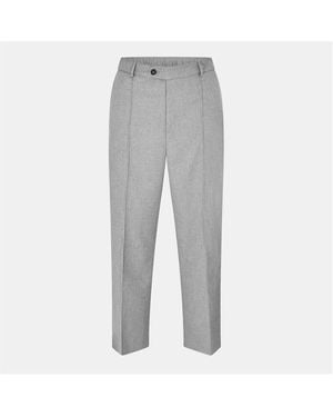 About Blank Everyday Wide Leg Pleated Trousers - Grey