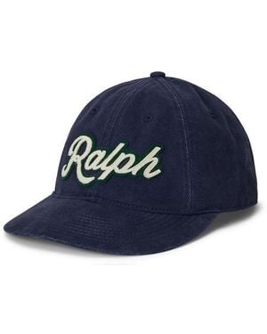 Polo Ralph Lauren Felt Patch Baseball Cap - Blue