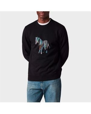 Paul Smith Ps Strp Zebra Crew Sn54 - Black