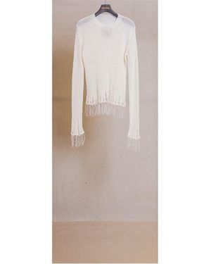 Uma Wang Long Sleeve Knitted Top - Brown