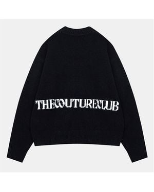 The Couture Club Copyright Brushed Knit Jumper - Black