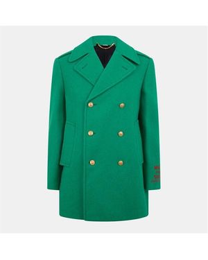 Gucci Double Breasted Technical Softshell Jacket - Green