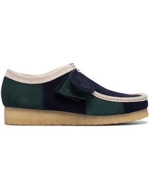 Clarks Wallabee Moc Toe Formal Shoes - Blue
