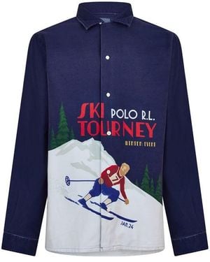 Ralph Lauren Long Sleeve Plain Shirt - Blue