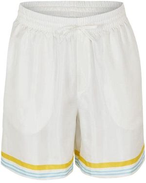 CASABLANCA Woven Tracksuit Shorts - White