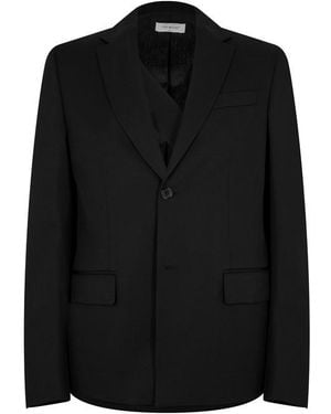 Off-White c/o Virgil Abloh Off Ow Embroidered Blazer - Black