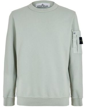 Stone Island Stone Zip Pkt Crew Sn62 - Green