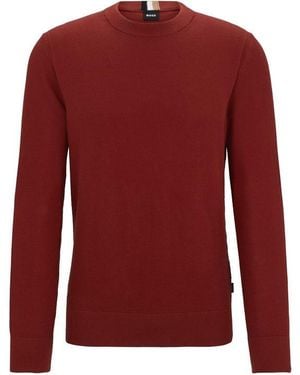 BOSS Ecaio-P Knitted Jumper - Red