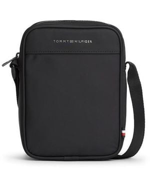 Tommy Hilfiger Repreve Logo Crossbody Reporter Bag - Black
