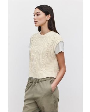 Velvet By Graham & Spencer Crew Sweatshirt - Natural