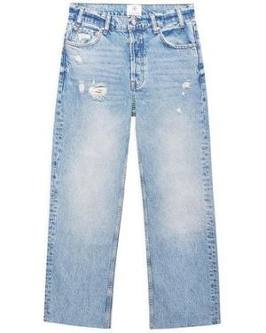 Anine Bing Distressed Gavin Jeans - Blue