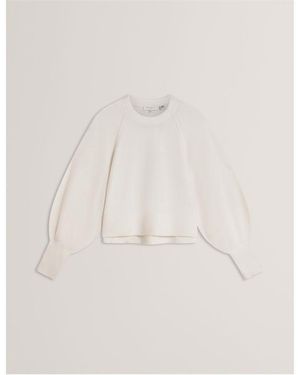 Ted Baker Crew Neck Jumper - White